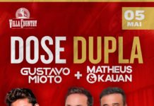 Villa Country traz Gustavo Mioto e Matheus e Kauan no "Dose Dupla" na quinta-feira, dia 5 de maio