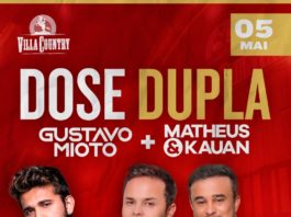 Villa Country traz Gustavo Mioto e Matheus e Kauan no "Dose Dupla" na quinta-feira, dia 5 de maio