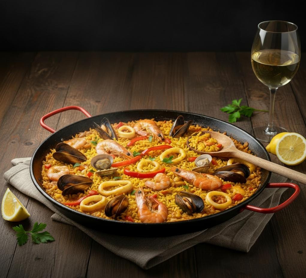 Chef Mádio Neves prepara Paella Espanhola em almoço especial em Manaus