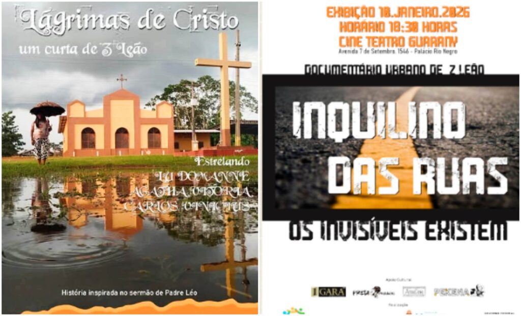 Curta Lágrimas de Cristo e documentário urbano Inquilino das Ruas serão exibidos no Cineteatro Guarany