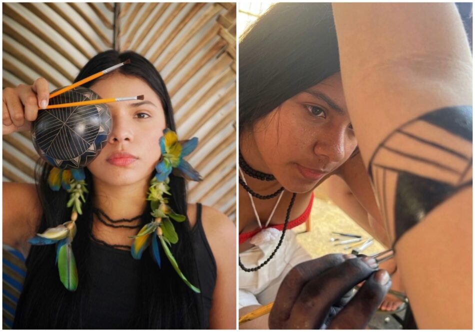 Oficinas de grafismo indígena fortalecem cultura no Parque das Tribos em Manaus