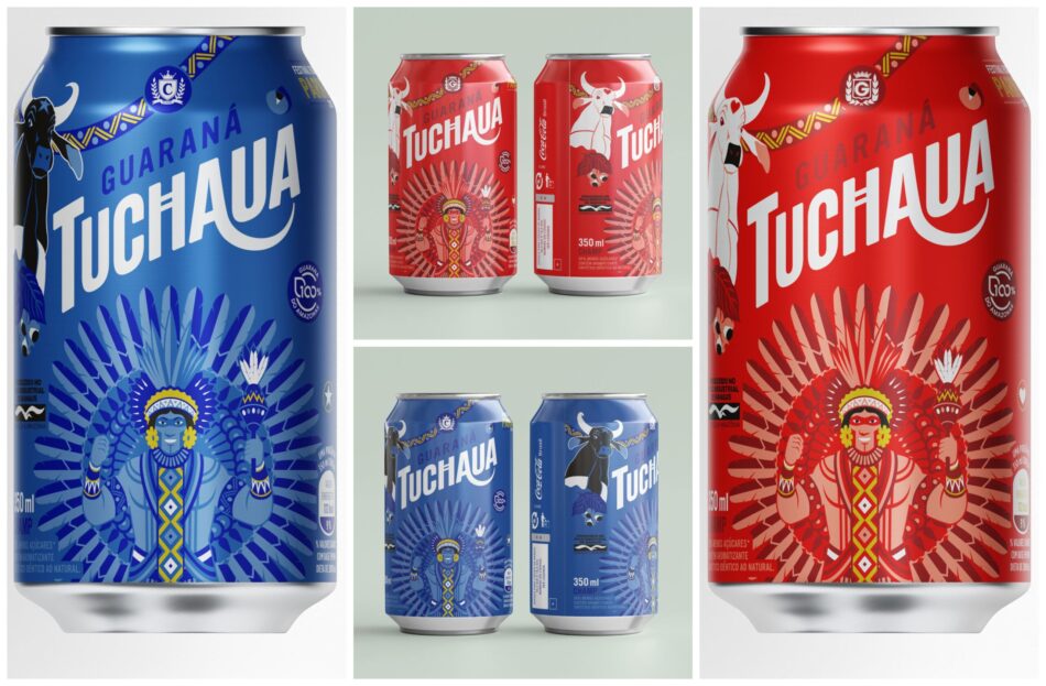 Caprichoso e Garantido são homenageados em latas de refrigerante