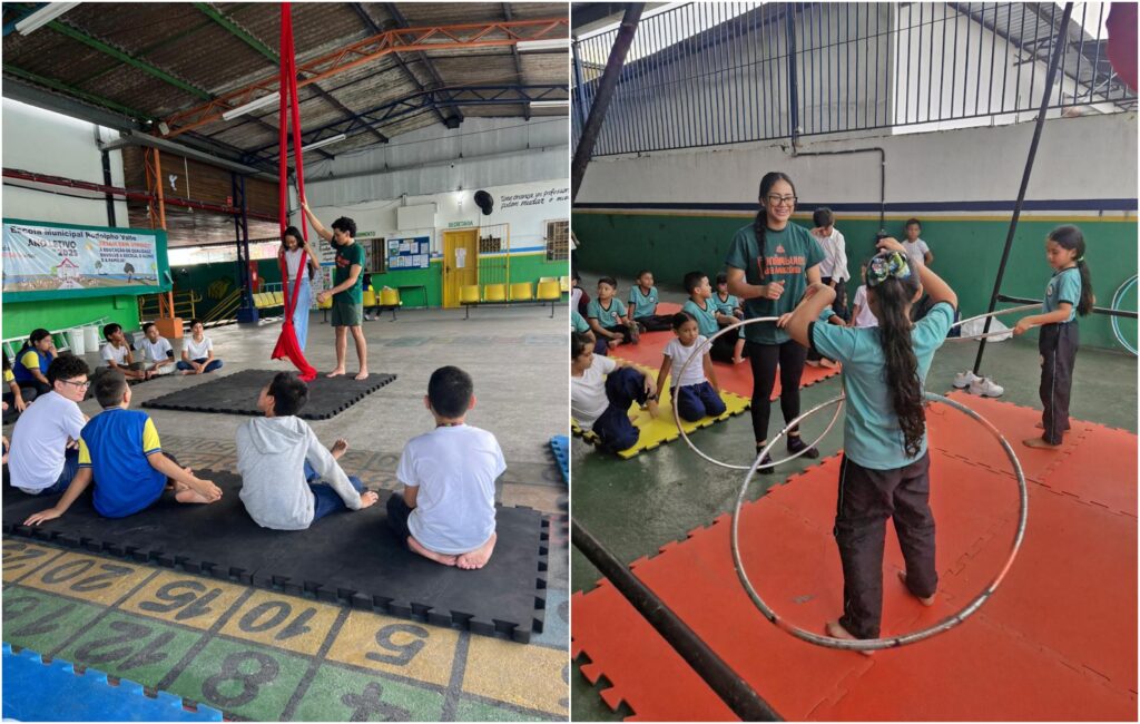 'Funâmbulos da Amazônia' leva oficinas de circo a escolas de Manaus